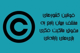 قوانین کشورهای مختلف جهان راجع به حقوق مالکیت فکری بازیهای رایانهای